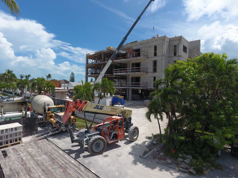 Construction from ground level for Thirty Six Paradise Island, The Bahamas